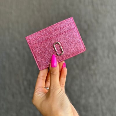 Tarjetero Marc Jacobs Rosado Glitter1