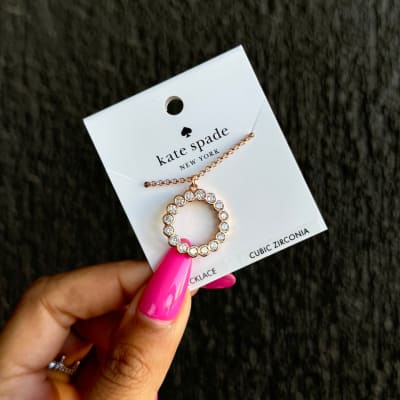 Collar Kate Spade Circular Con circones Rosegold1