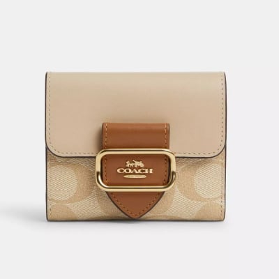 Billetera Coach Small Monograma Vainilla1