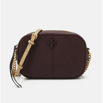 Cartera Tory Burch Crossbody Burdeo ovalada1