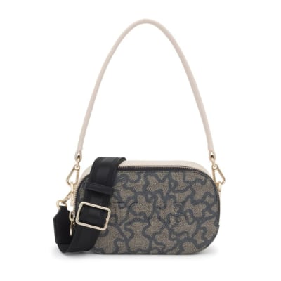 Cartera Tous Bandolera Reporter Kaos Icon Ovalada Negra1