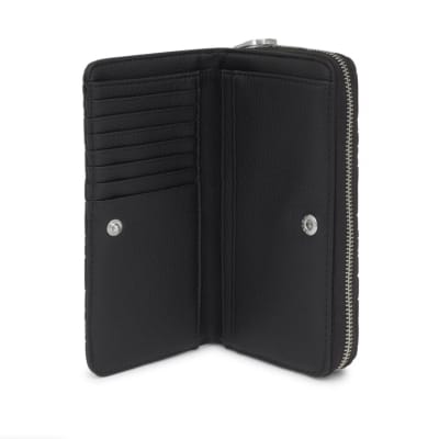 Billetera Tous grande acolchada Puffy Bear ositos negra