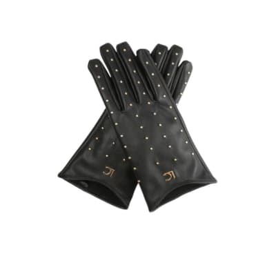 Guantes Lola Casademunt Negro con tachas