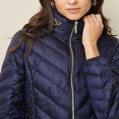 Parka Mujer Michael Kors Pluma Azul marino