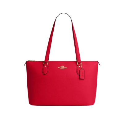 Cartera Coach Tote Gallery Cuero Rojo1