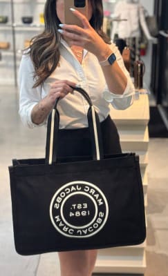 Tote Marc Jacobs Large Lona Negro1