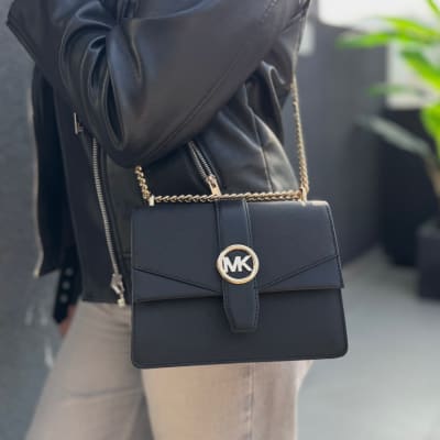 Cartera Michael Kors GreenWich Cuero Negro1