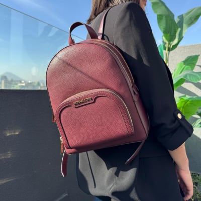 Mochila Michael Kors Jaycee Medium Cuero buedeo