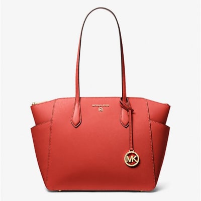 Cartera Michael Kors Bolso Marilyn Cuero Rojo1