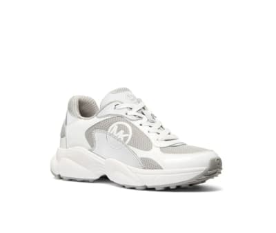 Zapatillas Michael Kors Sami Plateadas con blanco