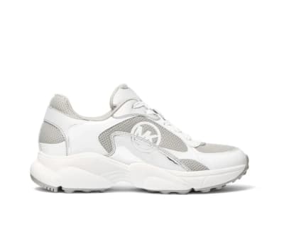 Zapatillas Michael Kors Sami Plateadas con blanco
