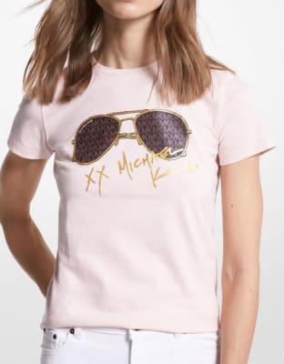 Polera Michael Kors Rosada lentes