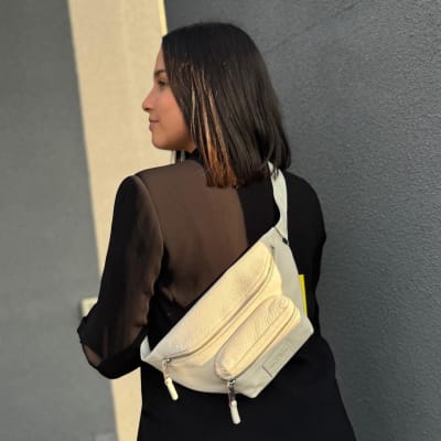 Banano Marc Jacobs Cuero Blanco