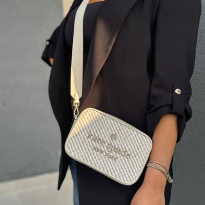 Cartera Kare Spade Oh Snap Cuadrada Beige1