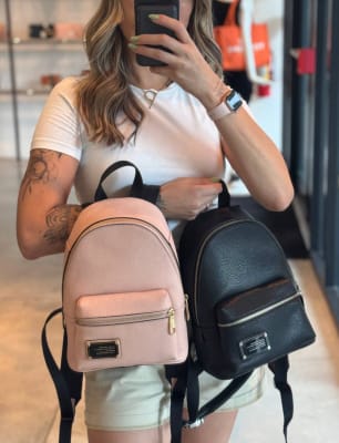 Mochila Marc Jacobs Mediana cuero rosa