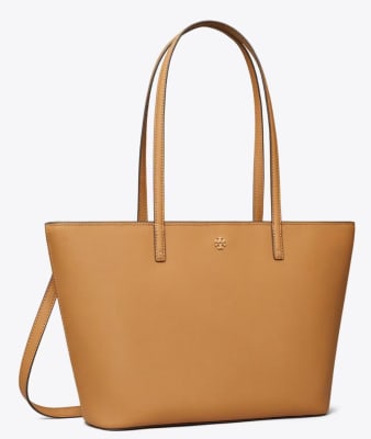 Bolso Tory Burch Tote Cuero Grande Con cierre Camel