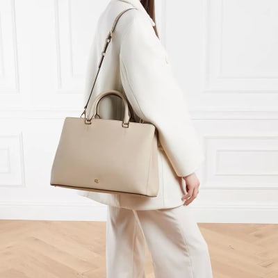 Cartera Polo Ralph Lauren Tote Large beige1