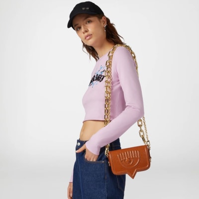 Cartera Chiara Ferragni Small Eyelike Camel1