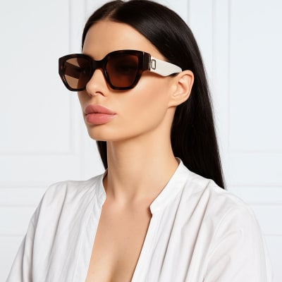 Lentes Marc Jacobs Patas Crema Marco Print cafe1