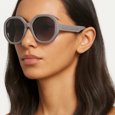 Lentes Marc Jacobs Hexagonales Taupe1