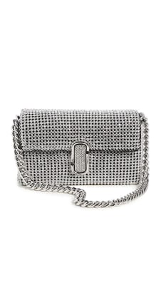 Cartera Marc Jacobs The Rhinestone Plateado1