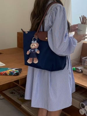 Cartera Longchamp Le Pliage M Azul Marino