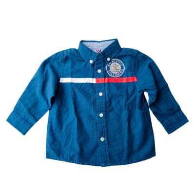 Camisa Tommy Hilfiger Kids azul1