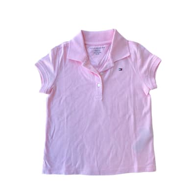 Polera Tommy Hilfiger Kids pique rosada
