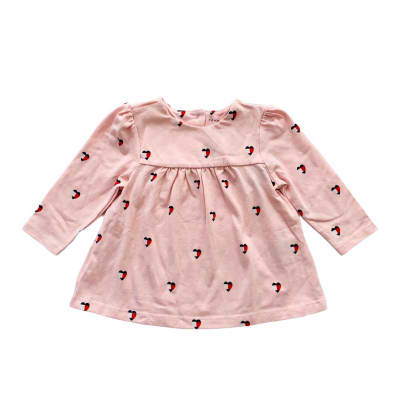 Polera Tommy Hilfiger Kids corazones rosada1