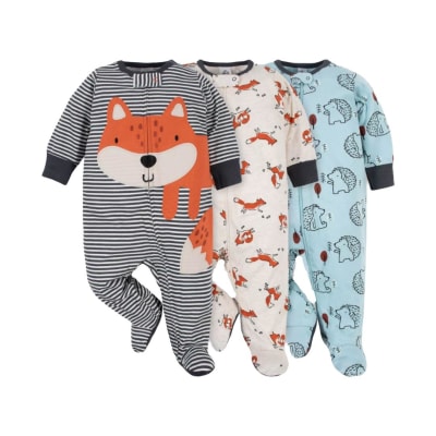 Set 3 pijamas Gerber zorro naranjo1