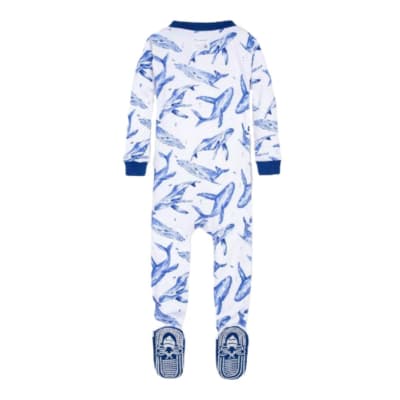 Pijama Burt's Bees ballena azul