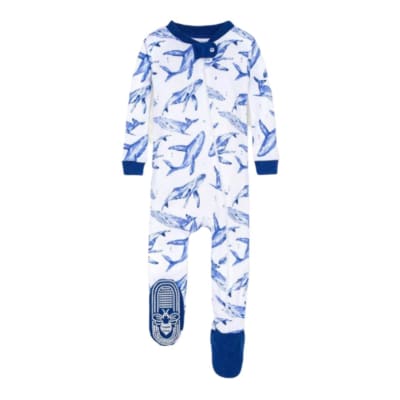 Pijama Burt's Bees ballena azul