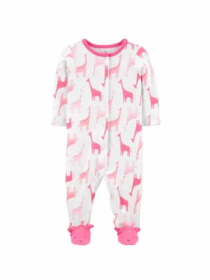 Enterito Carter´s girafas rosadas blanco