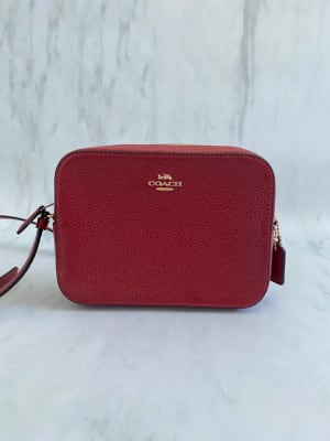 Crossbody Coach camera bag XS roja1