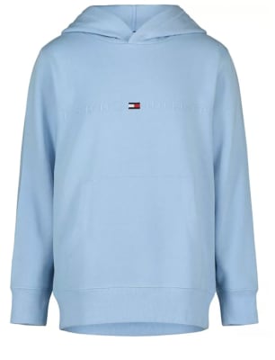 Poleron Tommy Hilfiger Kids con gorro celeste1
