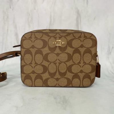Crossbody Coach camera bag XS monograma cafe1