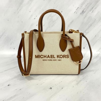 Cartera Michael Kors Crossbody Mirella Chambray Small cafe1