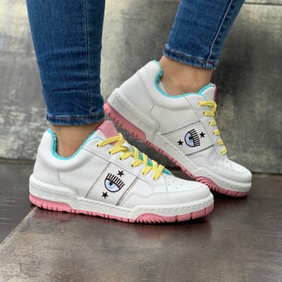 Zapatillas Chiara Ferragni Lace up blancas1