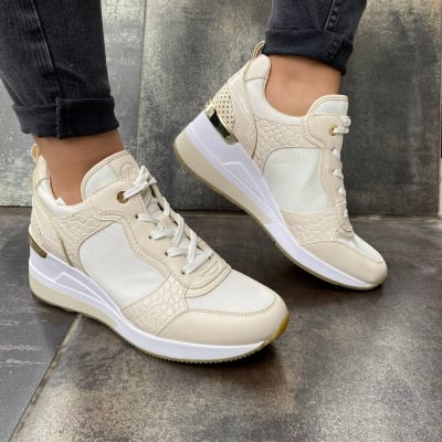 Zapatillas Michael Kors Crista beige1