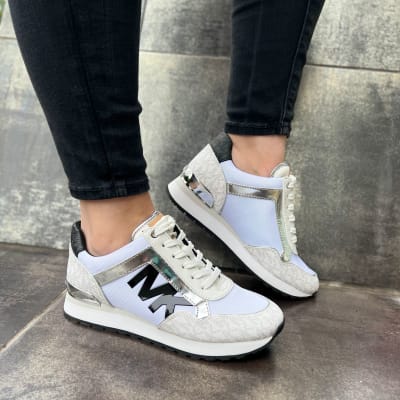Zapatillas Michael Kors Maddy letras negras blancas1