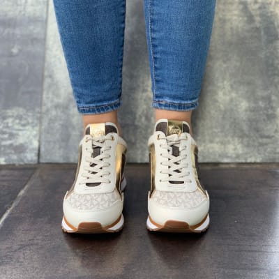 Zapatillas Michael Kors Maddy cafe letras