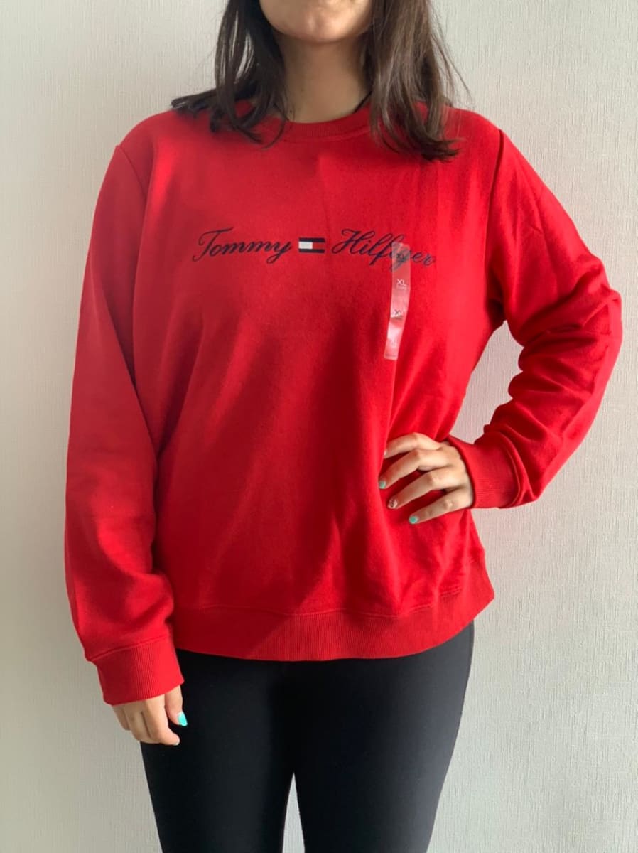 Poleron Tommy Hilfiger rojo | Befashion