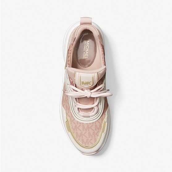 Zapatillas Michael Kors Olympia letras rosado | Befashion