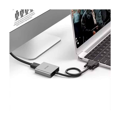 Adaptador VGA Macho a HDMI Hembra Convertidor Full HD con Audio 3.5mm