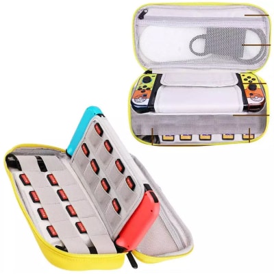 Estuche para Nintendo Switch y Oled Protector Pikachu Amarillo