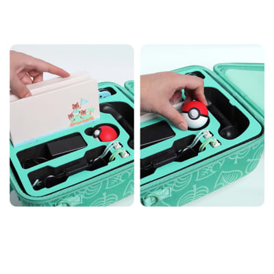 Maleta para Nintendo Switch y Oled Animal Crossing Verde Grande Resistente