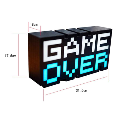 Lámpara Gamer Game Over Reacciona a la Música Luces Gamer 30CM