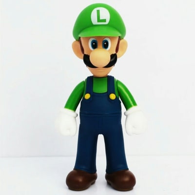 Figura Luigi 12 cm Gorra Verde Calidad PVC
