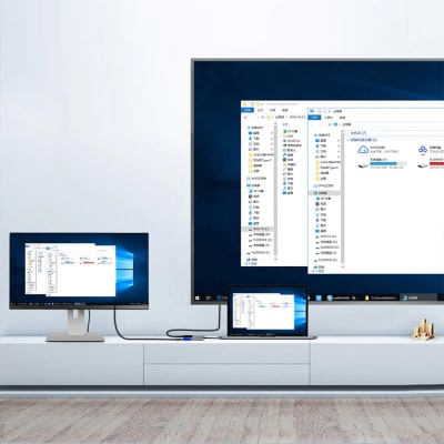 Adaptador USB 3.0 a HDMI + VGA Multipantalla HD Windows, Mac