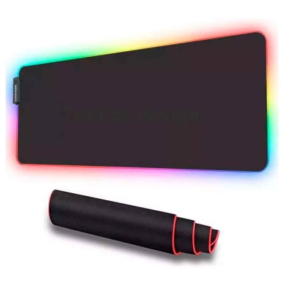 Mousepad Gamer con Luces RGB 80x30cm Negro